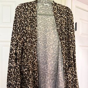 Leopard Print Women's Cardigan